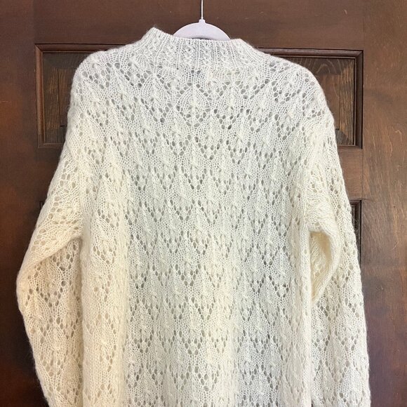 Liz Claiborne Collection Ivory Tunic Sweater Size S - Picture 3 of 10